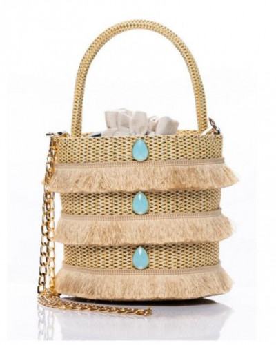 GAIA BUCKET BAG BLUE