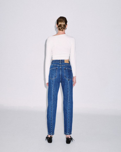 DENIM TROUSER DECORATIVE SEAMS