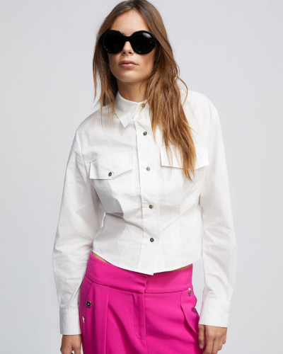 CROPPED SHIRT WHITE