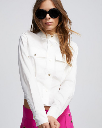 CROPPED SHIRT WHITE
