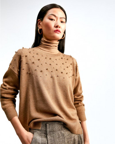 BLOUSE KNIT WITH STRASS