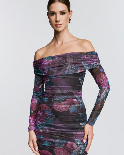 VIOLET MINI MESH DRESS