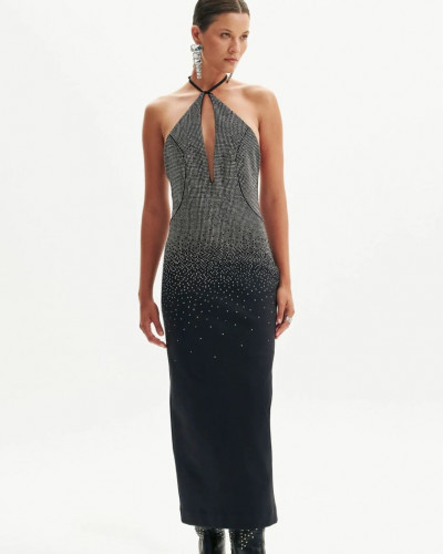 DRESS BACKLESS WITH STRASS