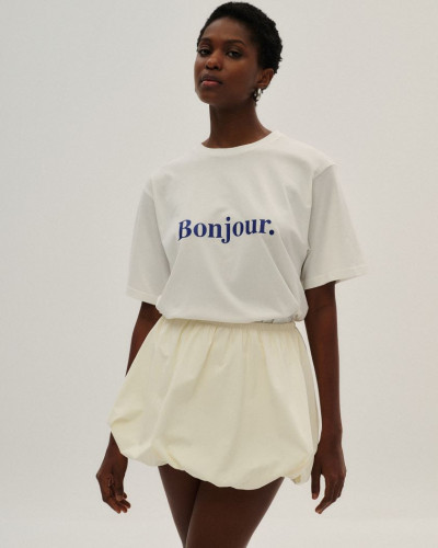 BONJOUR T-SHIRT WHITE