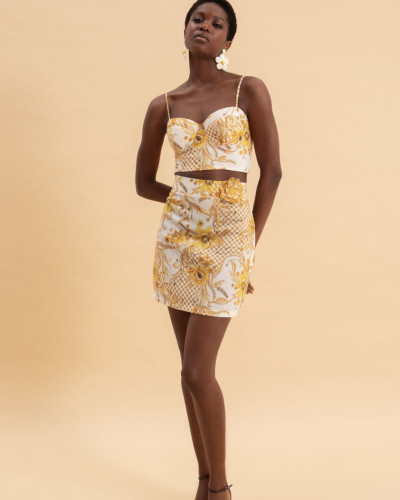 MARIGOLD LINEN MINI SKIRT