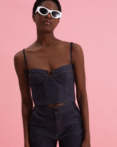NIGHTFALL DENIM BUSTIER