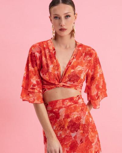 SUNSET DREAM WRAP TOP