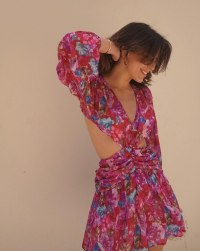 COSMOPOLITAN MINI CUT-OUT DRESS