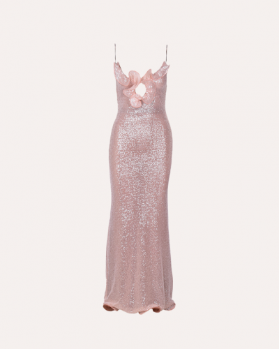 MAXI SEQUIN DRESS PINK