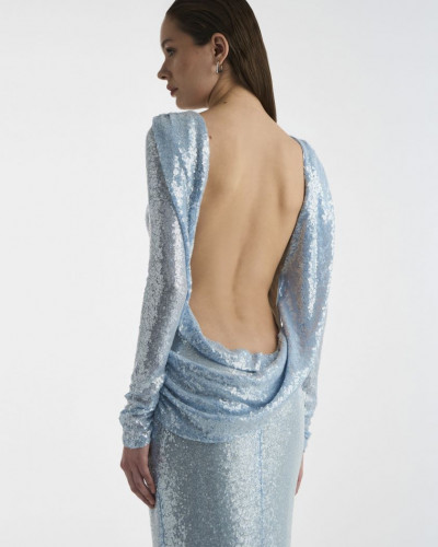 LAURA SEQUIN LONG DRESS...