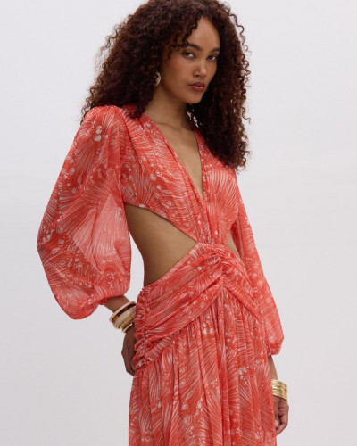 DESERT SUN CUT-OUT MAXI DRESS