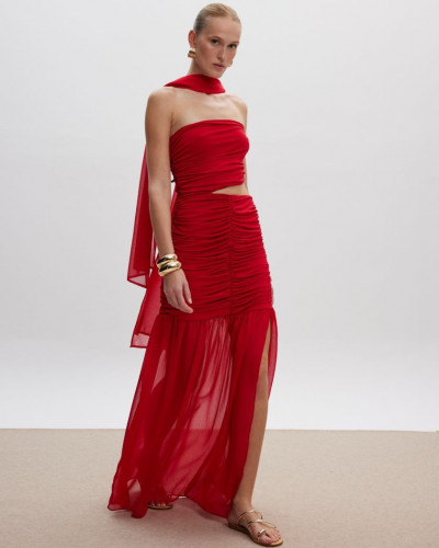 ISABELLA DRESS RED