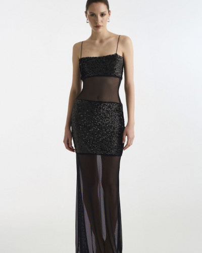 SERENA LONG DRESS SEQUIN