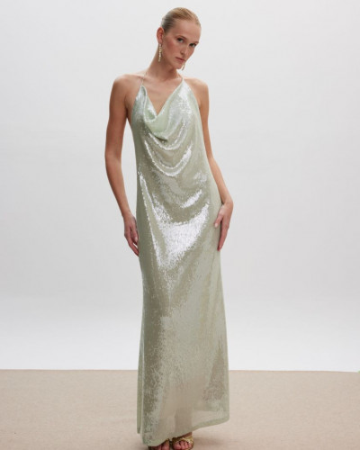 IRINA SEQUIN MAXI DRESS MINT