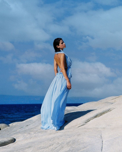 LORA OPEN BACK TOP BABY BLUE