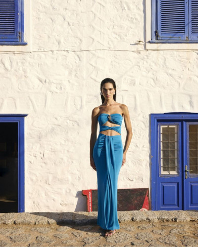 BLUE SHELL DRESS