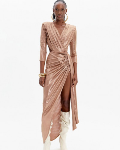 SUPER MIDI METALLIC DRESS