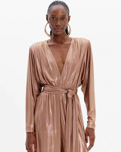 JUMPSUIT METALLIC LONG SLEEVE