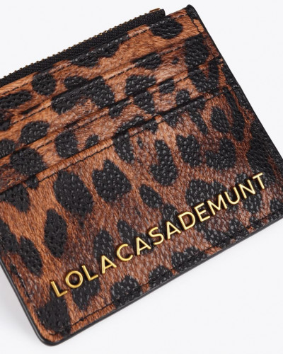 ANIMAL PRINT CARD HOLDER