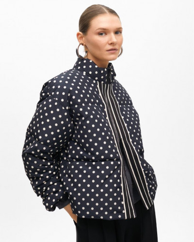 SHORT JACKET WITH POLKA DOTS