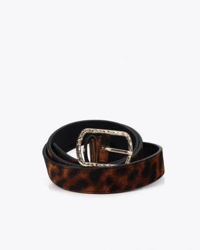 NARROW ANIMAL PRINT BELT