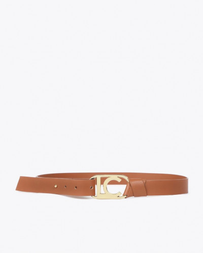 CHAIN BELT WITH OVAL LOGO...