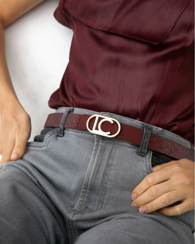 REVERSIBLE BELT WITH...
