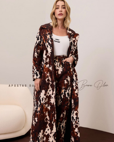 TRENCH COAT LONG PRINTED