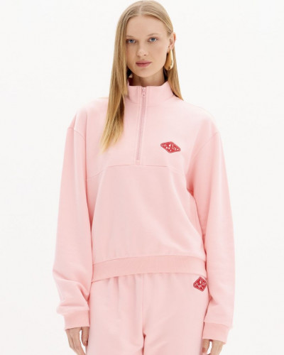 SWEATSHIRT ZIPPER PINK