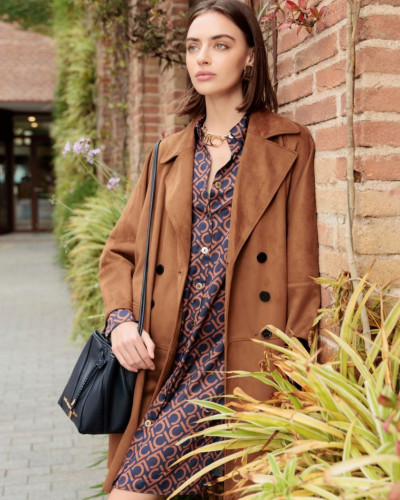 OVERSIZE FAUX SUEDE JACKET