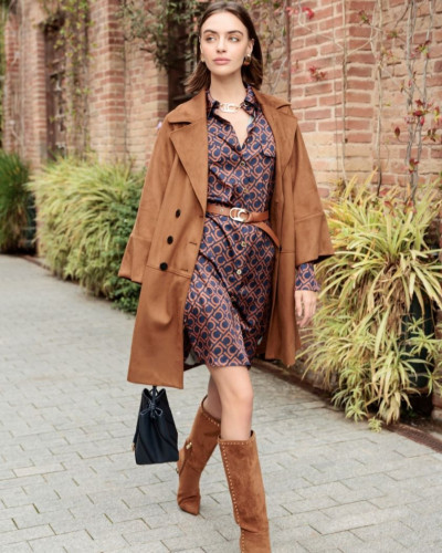 OVERSIZE FAUX SUEDE JACKET