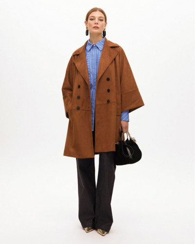 OVERSIZE FAUX SUEDE JACKET