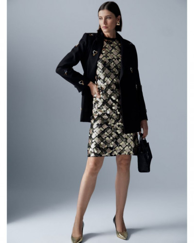 LONG SEQUINNED DRESS