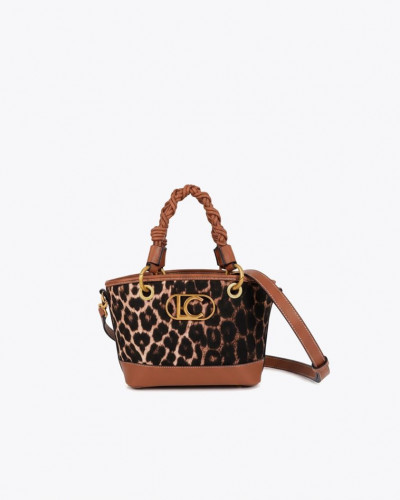 MINI LEOPARD EFFECT TOTE BAG
