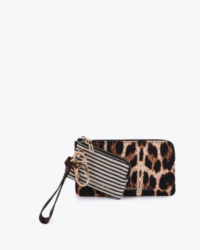 TWO-TONE WALLET WITH PURSE...