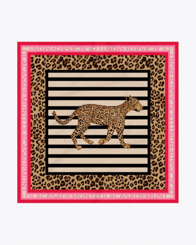 SATIN SCARF WITH STRIPES...