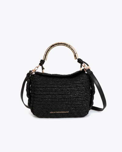 RAFFIA EFFECT SHOULDER BAG...