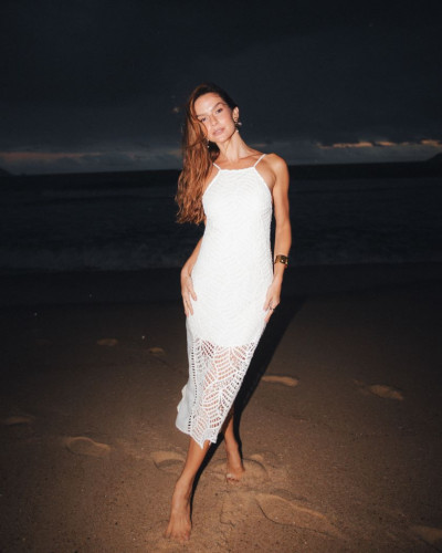 OFF WHITE LINEN DRESS