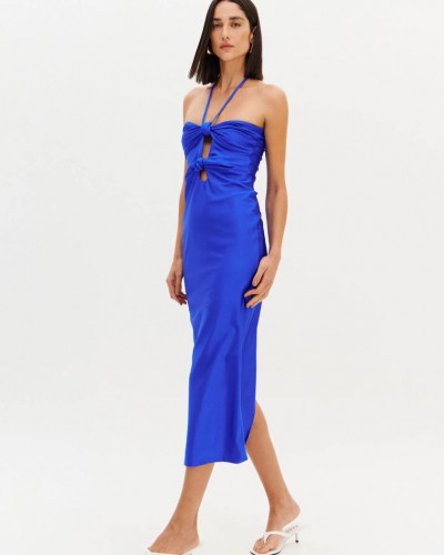 SUPER MIDI DRESS BLUE VIOLET