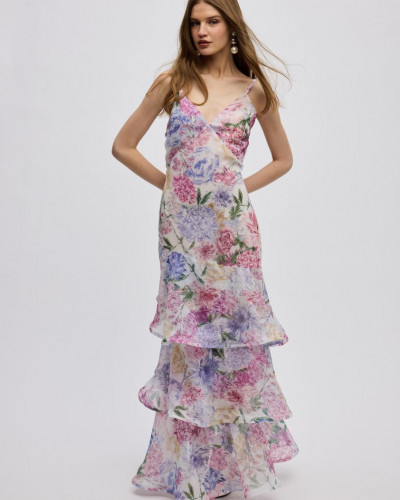 MARGOT MAXI RUFFLE DRESS
