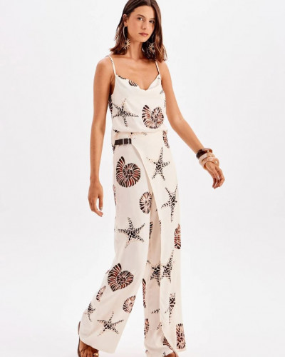 LINEN OPEN BACK TOP WITH...