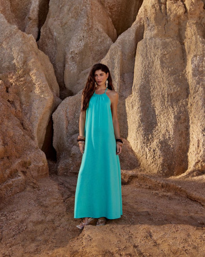 MIDI DRESS OPEN BACK WITH...