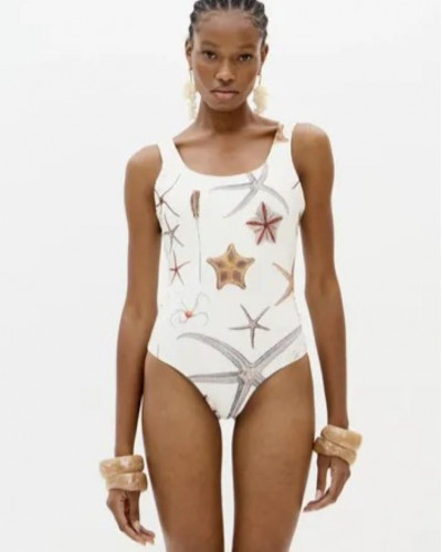 BODYSUIT WITH SEASHELL PRINT