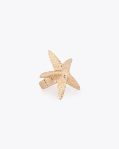 METALLIC GOLD STAR RING