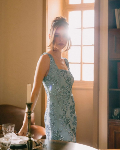 SHOWSTOPPER DRESS BLUE