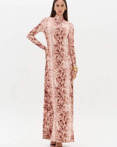 PINK SNAKE PRINTED LONG...