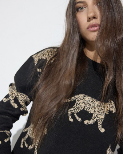 JACQUARD LEOPARD SWEATER