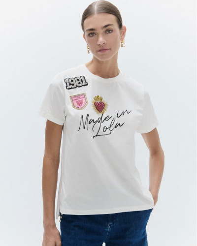 WHITE T-SHIRT MADE IN LOLA