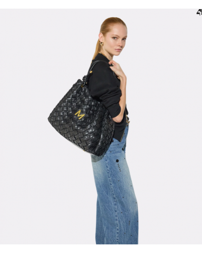 BRAIDED FAUX LEATHER...