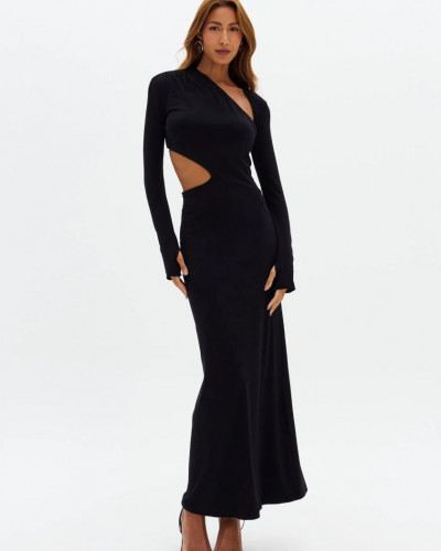BLACK LONG DRESS LONG...